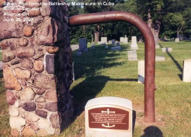 BATTLESHIP MAINE MEMORIAL STEAM PIPE