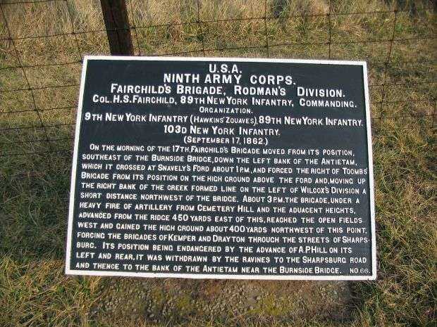 NINTH ARMY CORPS WAR MEMORIAL PLAQUE IX