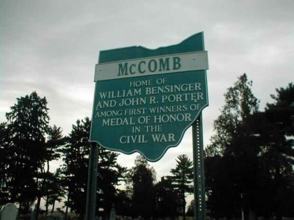 MCCOMB MEDAL OF HONOR WAR MEMORIAL MARKER