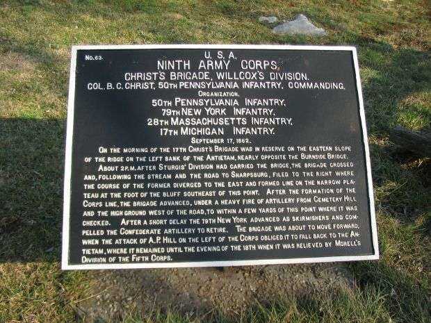 NINTH ARMY CORPS WAR MEMORIAL PLAQUE VI