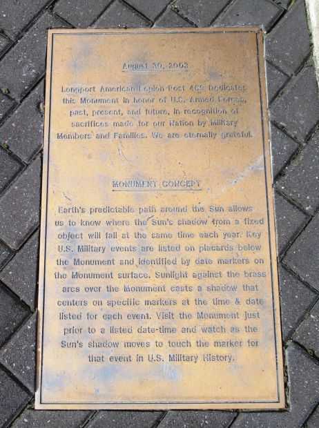 LONGPORT VETERANS MEMORIAL PLAQUE B