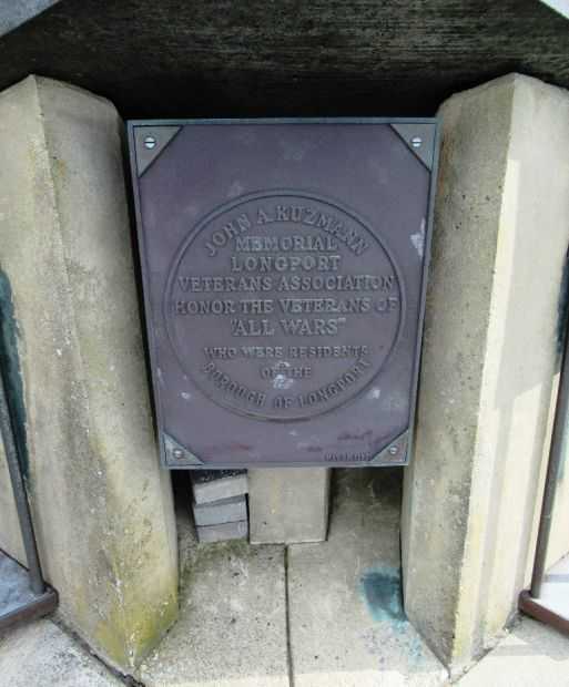 LONGPORT VETERANS MEMORIAL PLAQUE A