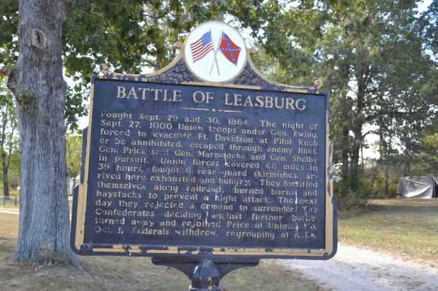 BATTLE OF LEASBURG WAR MEMORIAL MARKER