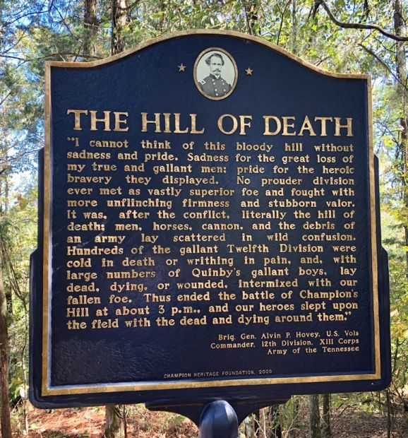THE HILL OF DEATH WAR MEMORIAL MARKER
