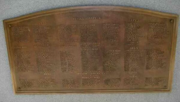 SOUTHWICK WAR VETERANS MEMORIAL PLAQUE