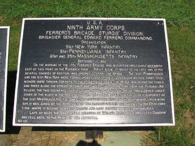 NINTH ARMY CORPS WAR MEMORIAL PLAQUE II