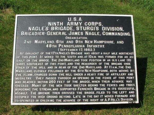 NINTH ARMY CORPS WAR MEMORIAL PLAQUE