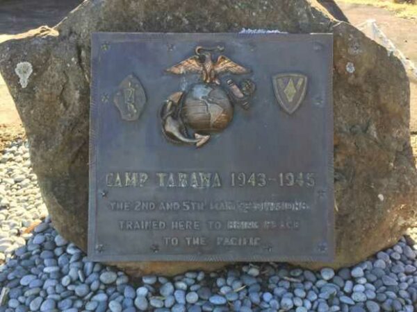 CAMP TARAWA 1943-1945 WAR MEMORIAL PLAQUE
