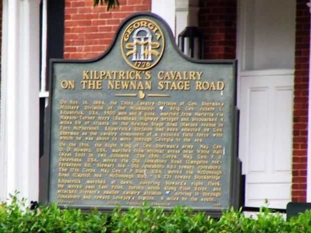 KILPATRICK’S CAVALRY ON THE NEWNAN STAGE ROAD MEMORIAL MARKER
