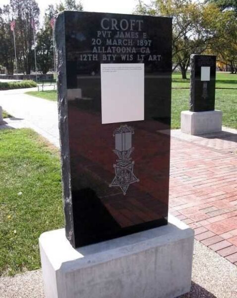 JAMES E. CROFT MEDAL OF HONOR MEMORIAL