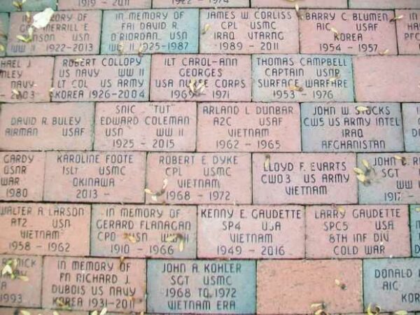 SHELBURNE WAR MEMORIAL BRICKS SECTION A
