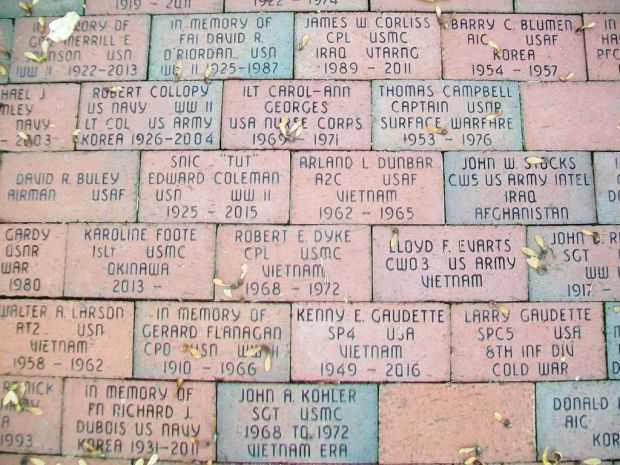 SHELBURNE WAR MEMORIAL BRICKS SECTION A