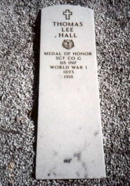 THOMAS LEE HALL MEDAL OF HONOR MEMORIAL GRAVE STONE