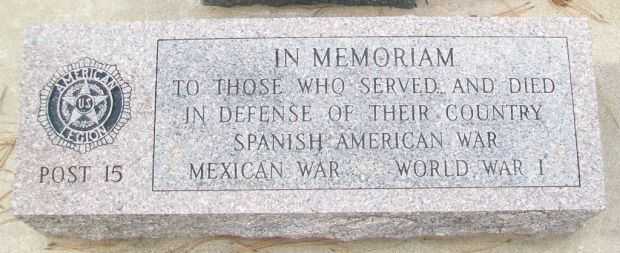 MUSKOGEE WAR MEMORIAL PAVER A