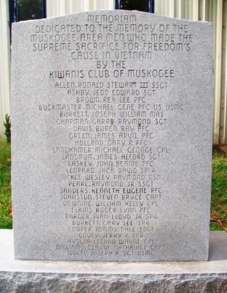 MUSKOGEE AREA VIETNAM WAR MEMORIAL