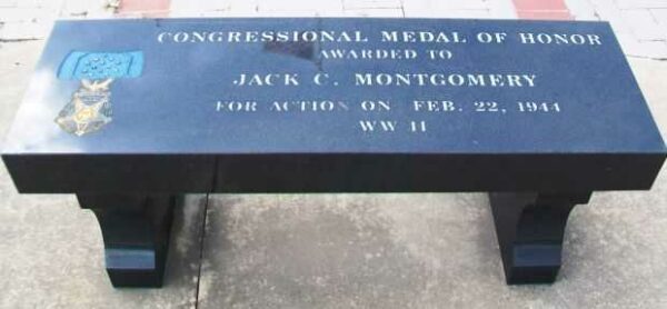 JACK C. MONTGOMERY MEDAL OF HONOR MEMORIAL BENCH