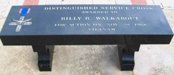 BILLY B. WALKABOUT WAR MEMORIAL BENCH