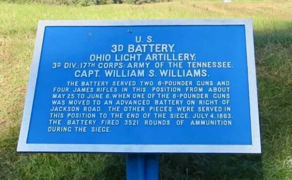 U.S. 3D BATTERY, OHIO LIGHT ARTILLERY MEMORIAL PLAQUE II