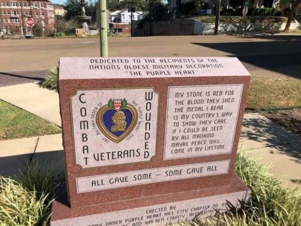 VICKSBURG COMBAT WOUNDED VETERANS MEMORIAL