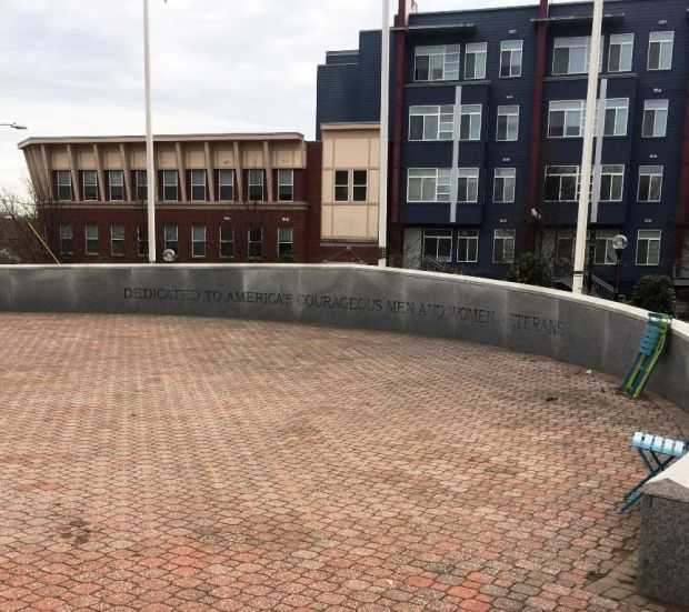 WHEATON VETERANS PARK DEDICATION STONE