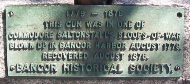 SALTONSTALL’S NAVAL FLEET GUN MEMORIAL PLAQUE