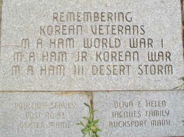 MAINE KOREAN WAR MEMORIAL PAVERS SECTION C