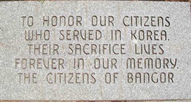 MAINE KOREAN WAR MEMORIAL PAVER
