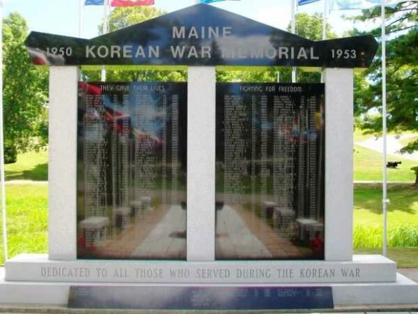 MAINE KOREAN WAR MEMORIAL DEDICATION AND HONOR ROLL STONES
