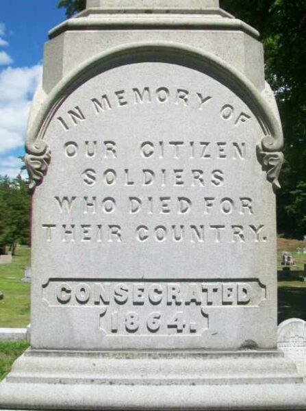 BANGOR CITIZEN SOLDIERS CIVIL WAR MEMORIAL DEDICATION STONE