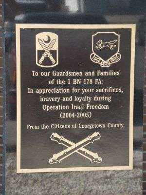 GEORGETOWN COUNTY NATIONAL GUARD MEMORIAL