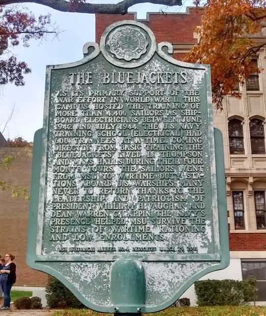 THE BLUE JACKETS WAR MEMORIAL MARKER