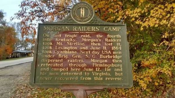 MORGAN RAIDERS CAMP MEMORIAL MARKER