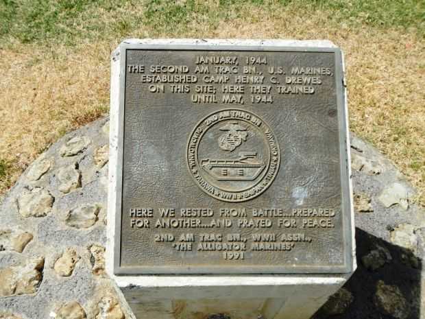 CAMP HENRY C. DREWES WAR MEMORIAL PLAQUE