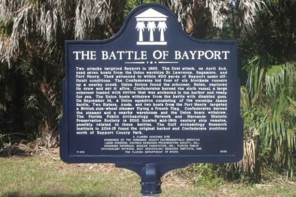 BAYPORT IN THE CIVIL WAR MEMORIAL MARKER BACK