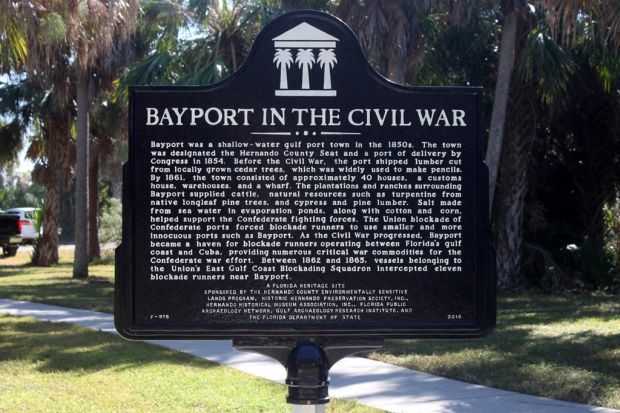 BAYPORT IN THE CIVIL WAR MEMORIAL MARKER FRONT