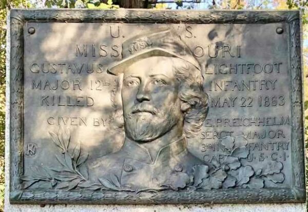 U.S. MISSOURI GUSTAVUS LIGHTFOOT WAR MEMORIAL PLAQUE