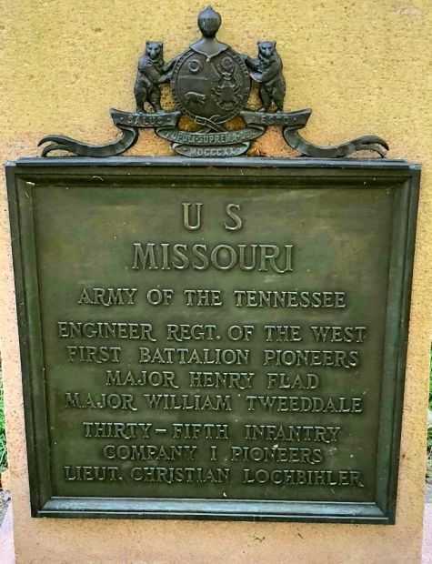 US MISSOURI WAR MEMORIAL PLAQUE