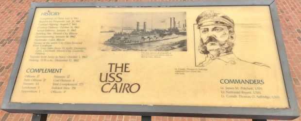 THE USS CAIRO WAR MEMORIAL PANEL