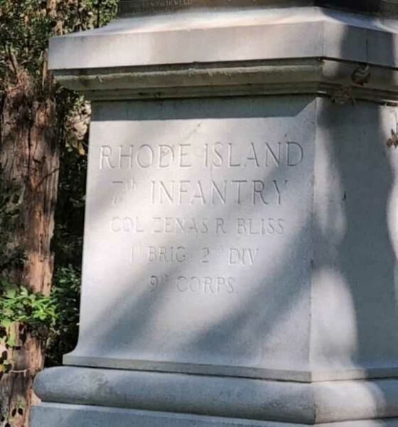 RHODE ISLAND 7TH INFANTRY WAR MEMORIAL DEDICATION STONE