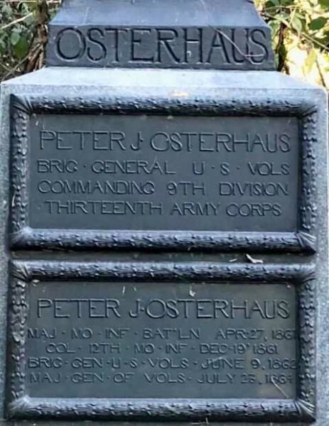 PETER J OSTERHAUS WAR MEMORIAL PLAQUES