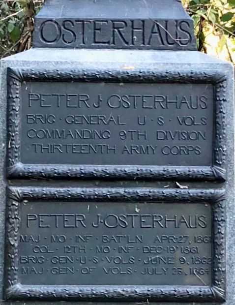 PETER J OSTERHAUS WAR MEMORIAL PLAQUES