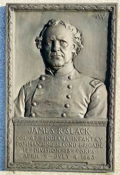 JAMES R SLACK WAR MEMORIAL PLAQUE