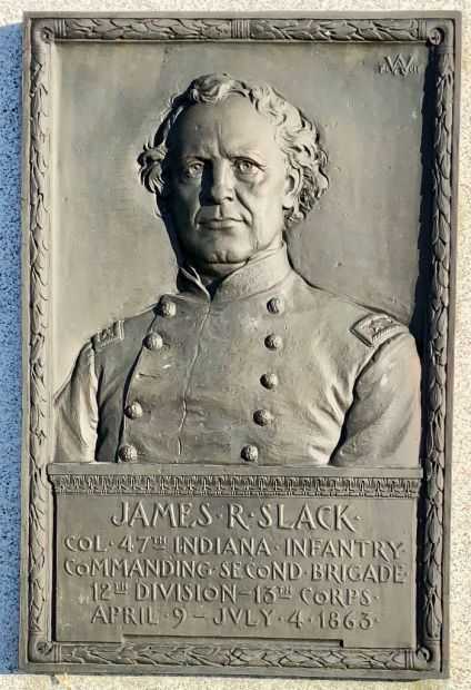 JAMES R SLACK WAR MEMORIAL PLAQUE