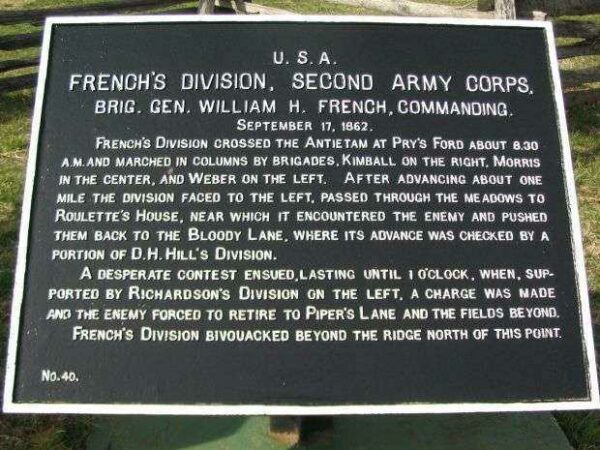 FRENCH’S DIVISION, SECOND ARMY CORPS WAR MEMORIAL PLAQUE