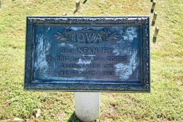 IOWA 31ST INFANTRY WAR MEMORIAL PLAQUE