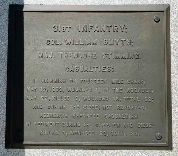 IOWA 2ND BRIG. WAR MEMORIAL PLAQUE B