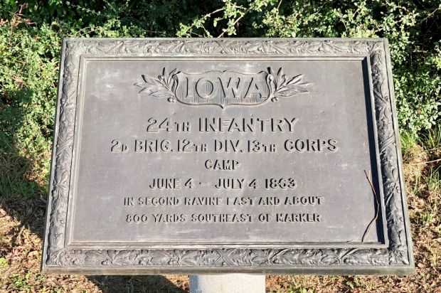 IOWA 24TH INFANTRY WAR MEMORIAL PLAQUE