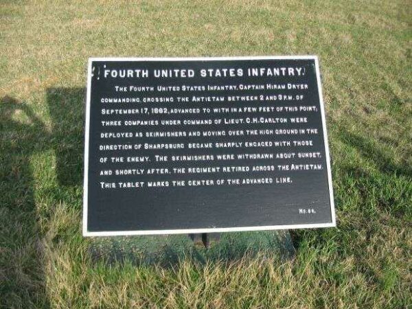 FOURTH UNITED STATES INFANTRY WAR MEMORIAL PLAQUE