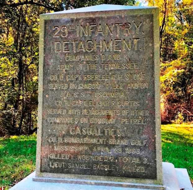 29TH INFANTRY DETACHMENT WAR MEMORIAL PLAQUE