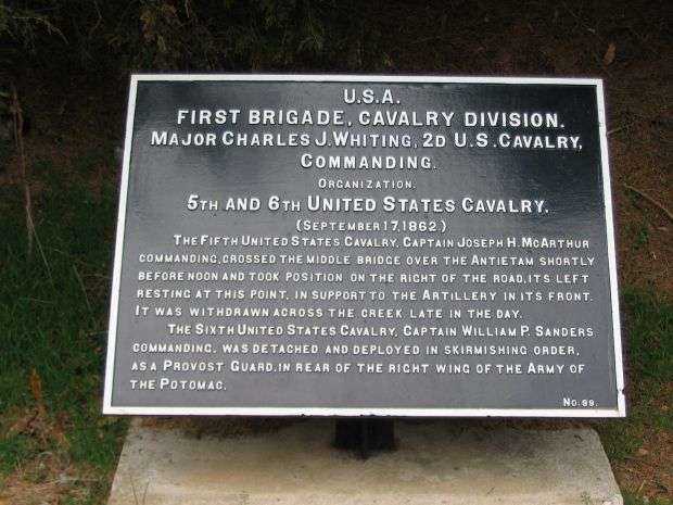 FIRST BRIGADE, CAVALRY DIVISION WAR MEMORIAL PLAQUE